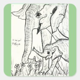 Vergessen Sie nie Quadratischer Aufkleber