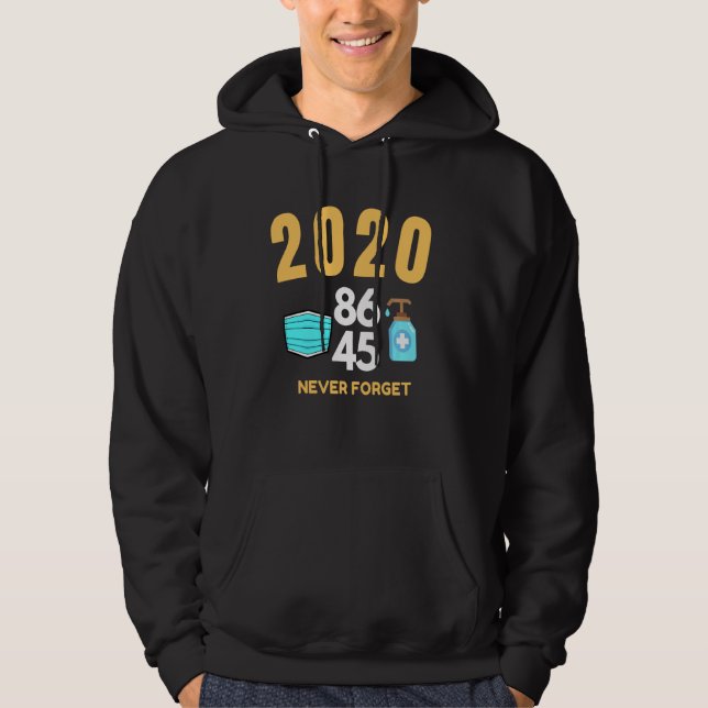 Vergessen Sie nie, Retro Vintage Gesichtshymnenmas Hoodie (Vorderseite)