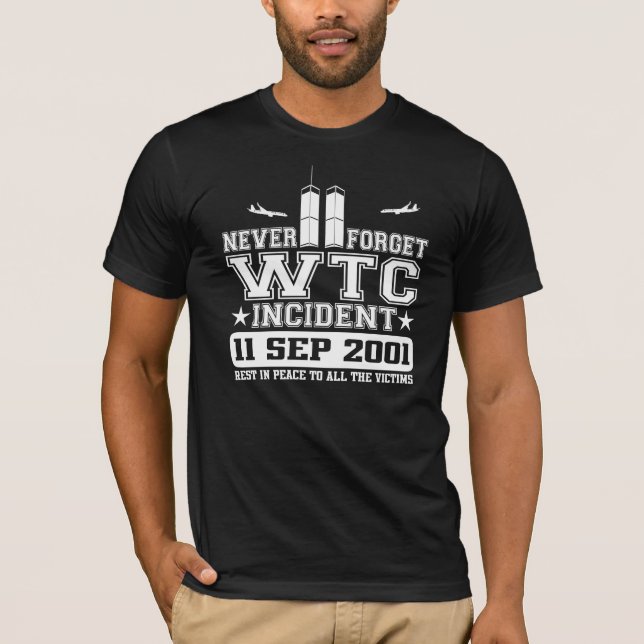 Vergessen Sie nie World Trade Center am 11. T-Shirt (Vorderseite)