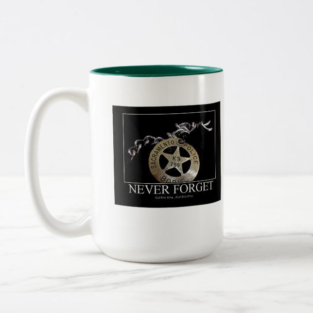 Vergessen Sie nie Zweifarbige Tasse (Links)