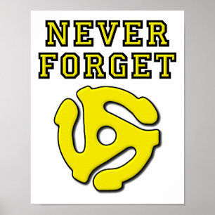 Vergessen Sie niemals 45 lustige Poster