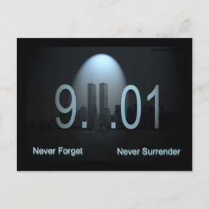 Vergessen Sie niemals 9/11 Postkarte
