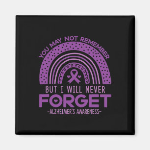 Vergessen Sie niemals Demenz Patienten Purple Ribb Magnet
