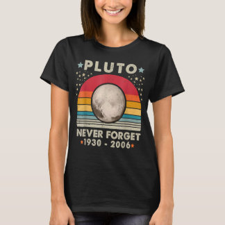 Vergessen Sie niemals Pluto Retro Vintag Science G T-Shirt