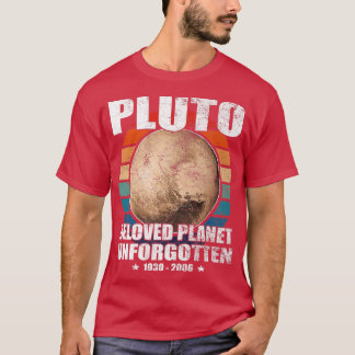 Vergessen Sie niemals Pluto, Retro, Vintagen Stil, T-Shirt
