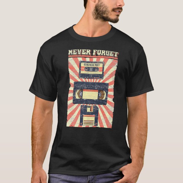 Vergessen Sie niemals T-Shirt Funny Videocassette  (Vorderseite)