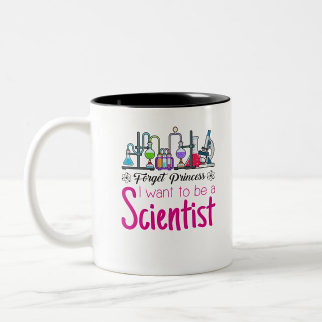 Vergessen Sie Prinzessin, die ich als Wissenschaft Zweifarbige Tasse (Links)