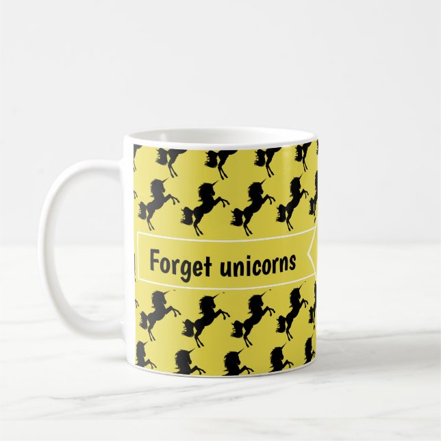 VERGESSEN UNICORNS JESUS IST EIN WIRKLICHES Monogr Kaffeetasse (Links)
