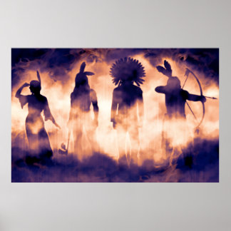 Vergessene amerikanische Krieger, die von ihm herv Poster