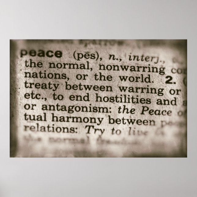 Vergessene Ereignisse - Frieden Poster (Vorne)