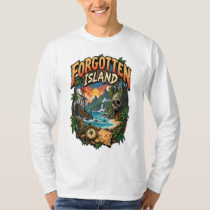 Vergessene Insel – Piratenabenteuer Tropische Inse T-Shirt