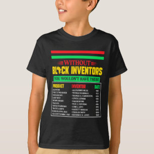 Vergessene schwarze Erfinder Schwarze Geschichte M T-Shirt