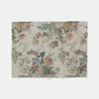 Vergessener Garten Vintage-Blumen Fleecedecke