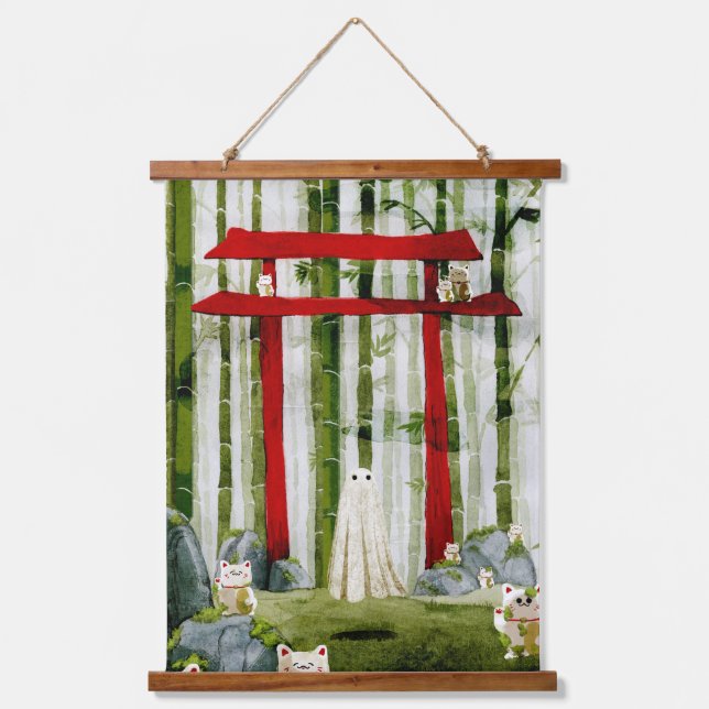 vergessenes Gateway Wandteppich Mit Holzrahmen (Vorderseite)