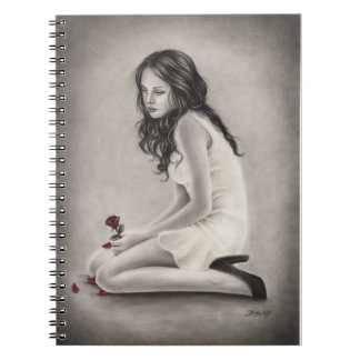 Vergessenes Rosen-Notizbuch Notizblock