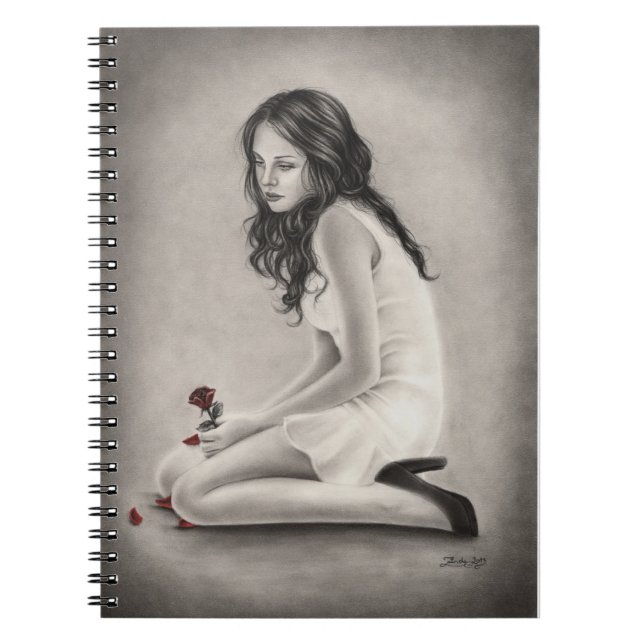 Vergessenes Rosen-Notizbuch Notizblock (Vorderseite)