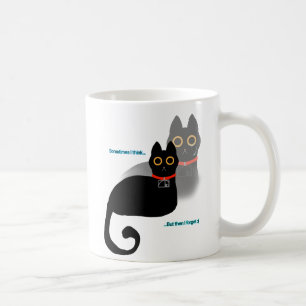 Vergessliche Black Cat Kaffee Tasse 11 oz