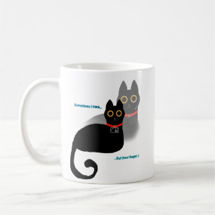 Vergessliche Black Cat Kaffee Tasse 11 oz