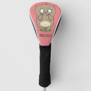 Vergesslicher, bezaubernder Hamster-Cartoon Golf Headcover