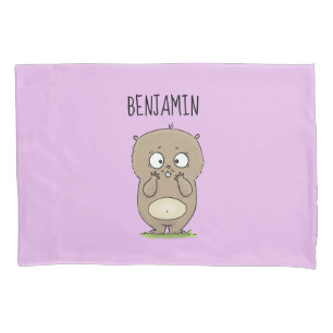 Vergesslicher, bezaubernder Hamster-Cartoon Kissenbezug