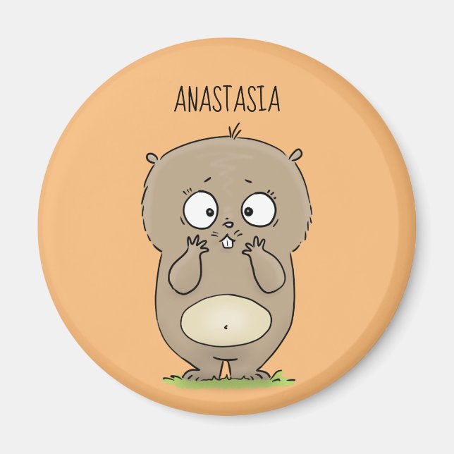 Vergesslicher, bezaubernder Hamster-Cartoon Magnet (Vorne)