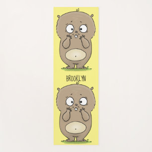 Vergesslicher, bezaubernder Hamster-Cartoon Yogamatte