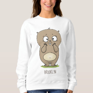 Vergesslicher niedlicher dicker Hamster-Cartoon Sweatshirt