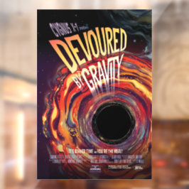 Vergeudet durch Gravity Halloween Hole Black Horro Fensteraufkleber