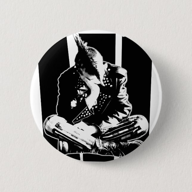 VERGEUDETER Punk Button (Vorderseite)