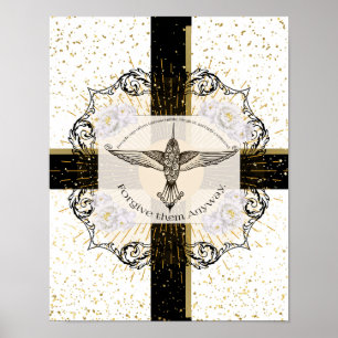 Vergib ihnen ANYWAY inspirierender Kolibri Poster