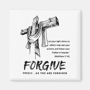 Vergib Kreuz Christlicher Glaube Tee Magnet