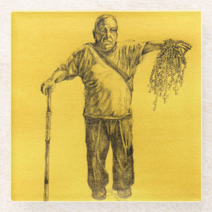 Vergib mir, mein Bleistift hat mich dazu gebracht, Glasuntersetzer