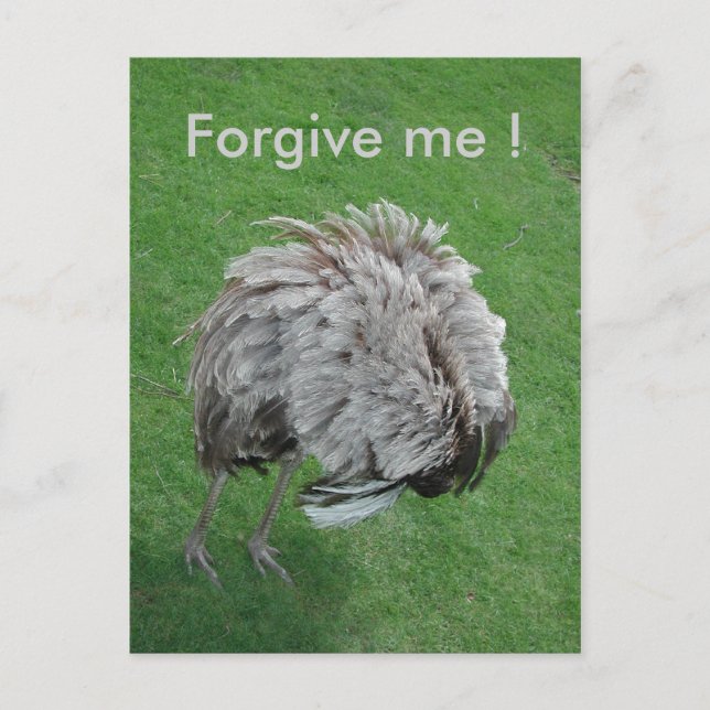 Vergib mir! postkarte (Vorderseite)