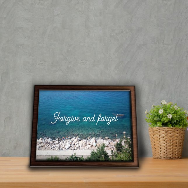 Vergib und vergiss Sprichwort Poster (Von Creator hochgeladen)