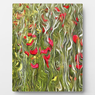 Vergiftete Poppies Surrealistische Abstrakte Kunst Fotoplatte