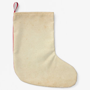 Vergilbte Papierstruktur Kleiner Weihnachtsstrumpf