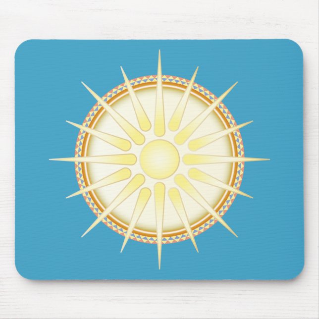Vergina Sun (Stern von Vergina) Mousepad (Vorne)