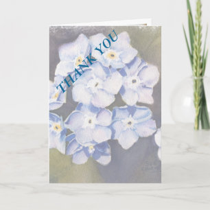 VERGISMEINNICHT BLUMEN DANKE-SAGEN-KARTE DANKESKARTE
