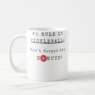 Vergiss Die Donuts Nicht Lustiger Pickleball Kaffeetasse