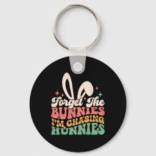 Vergiss Hasen, ich jage Hunnies Osterhase Fu Schlüsselanhänger