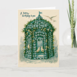 Vergiss-Me-Not-Birdhouse-Taube Karte