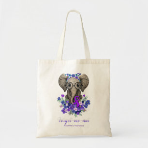 Vergiss mich nicht Alzheimer's Awareness Elephant  Tragetasche