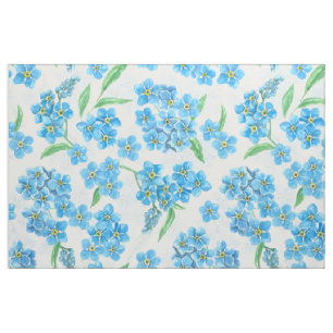Vergiss mich nicht, Aquarellfarben-Blume Stoff
