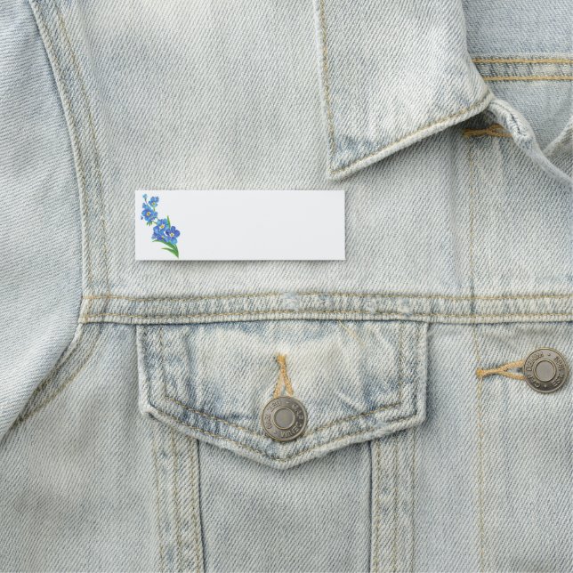 Vergiss mich nicht, Aquarellgarten Blumengarten Namensschild (Beispiel)