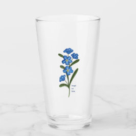 Vergiss mich nicht Blume Glass Tumbler