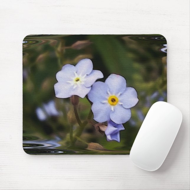 Vergiss mich nicht Blume Mousepad (Mit Mouse)