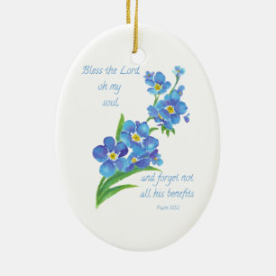 "Vergiss mich nicht" Blume Vergiss nicht die Lord  Keramikornament