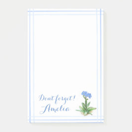 Vergiss mich nicht botanischen Aquarellkunst-indiv Post-it Klebezettel