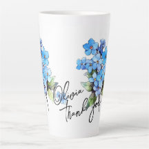 Vergiss mich nicht "Danke!" Editable Slogan & Name