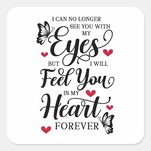 Vergiss mich nicht - Gedenkstätte Grievance Quadratischer Aufkleber (Vorderseite)